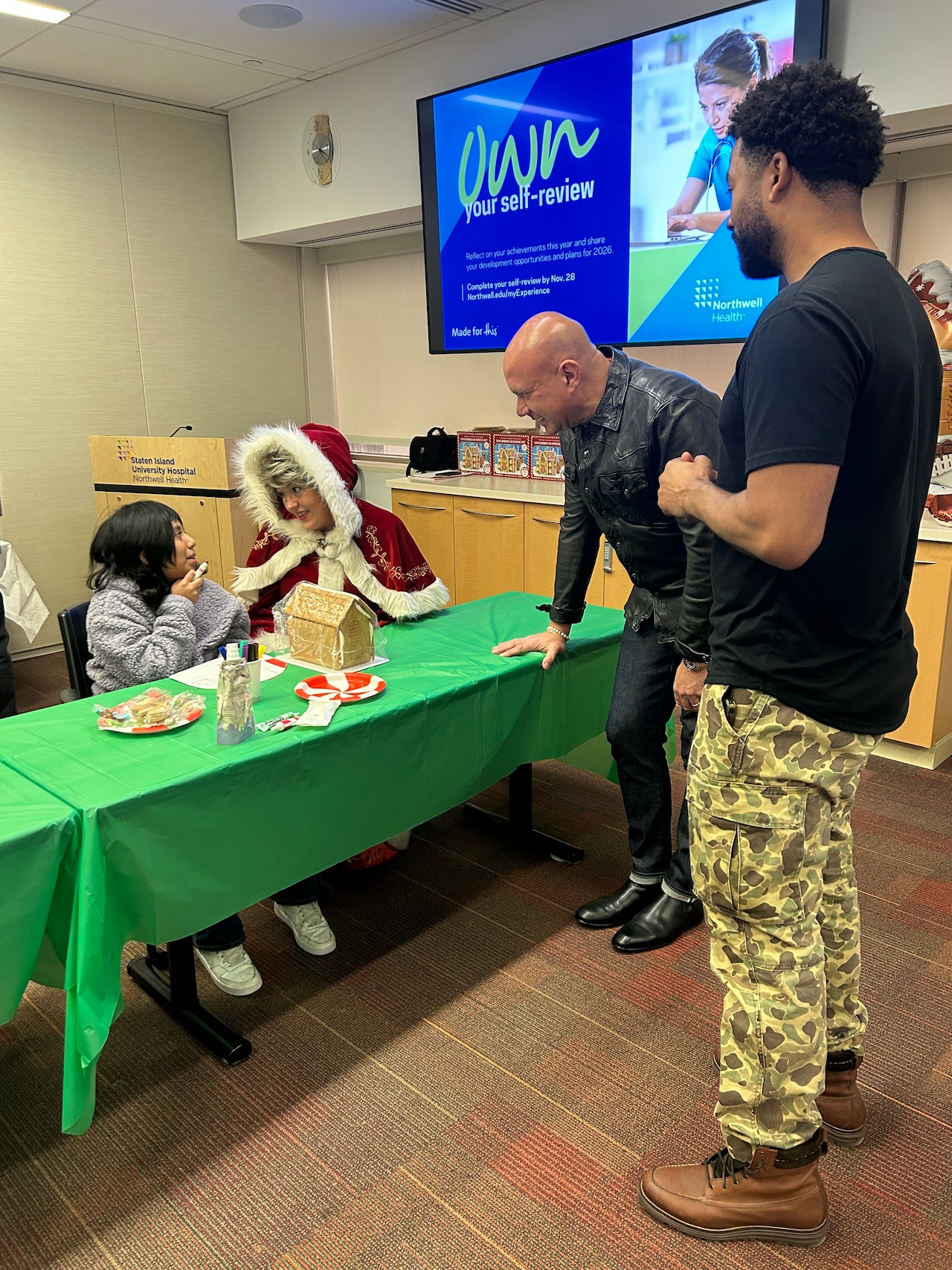 "Home for the Holidays" gingerbread fun with Mrs. Claus