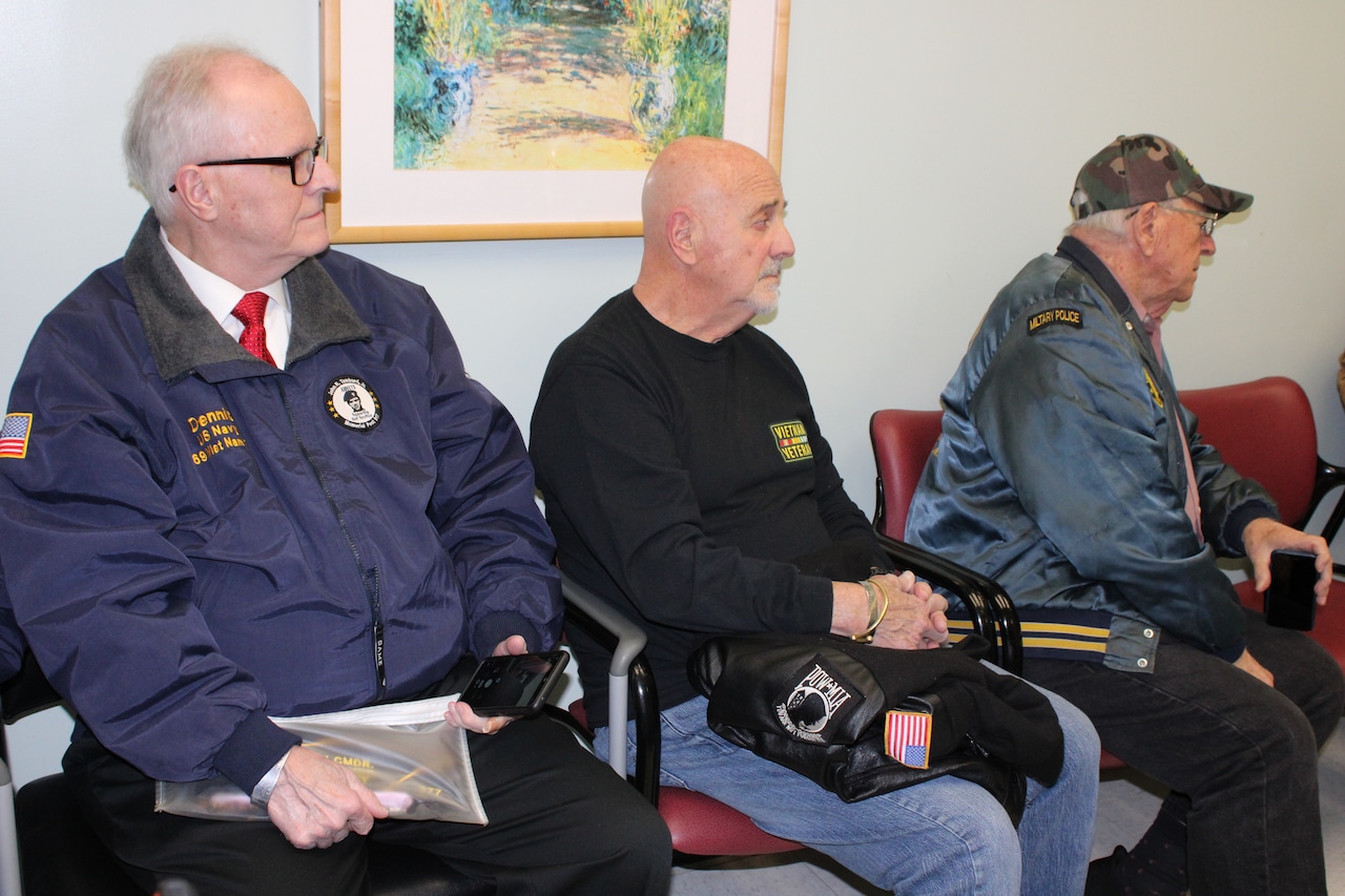Secretary Collins meets with local veterans, Rep. Malliotakis