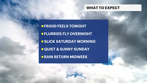 A frigid feel followed by light flurries in Brooklyn