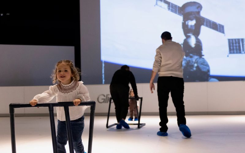 ‘Glide through the cosmos’ at NYSCI’s interactive Space Glide rink – QNS