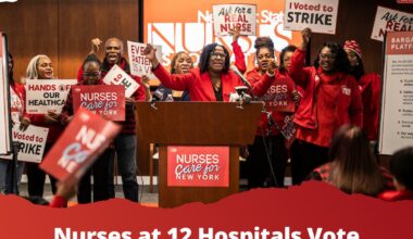 NYSNA-Represented Nurses Employed At 12 New York City Hospitals ‘Overwhelmingly Approve’ Strikes ‘To Protect’ Patient Care - Contracts Set To Expire On December 31st