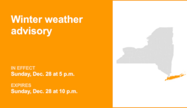 NY weather update: Winter weather advisory issued for part of New York until Sunday night