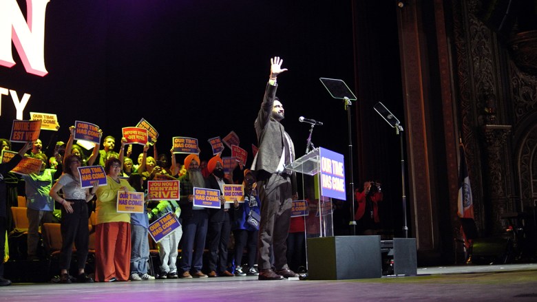 Zohran Mamdani at United Palace Theatre NYC, October 2025