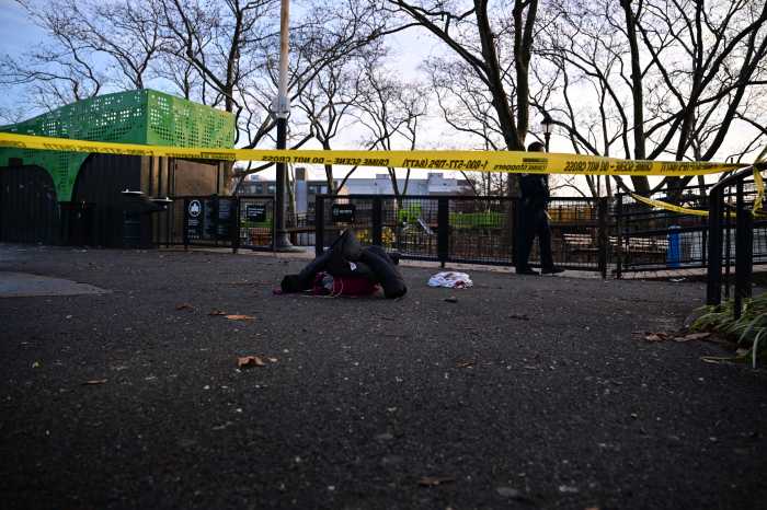 belongings on stabbing scene