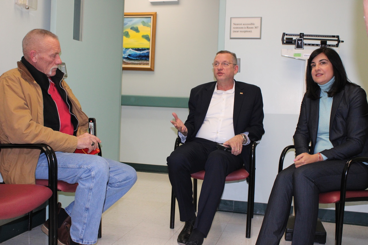 Secretary Collins meets with local veterans, Rep. Malliotakis