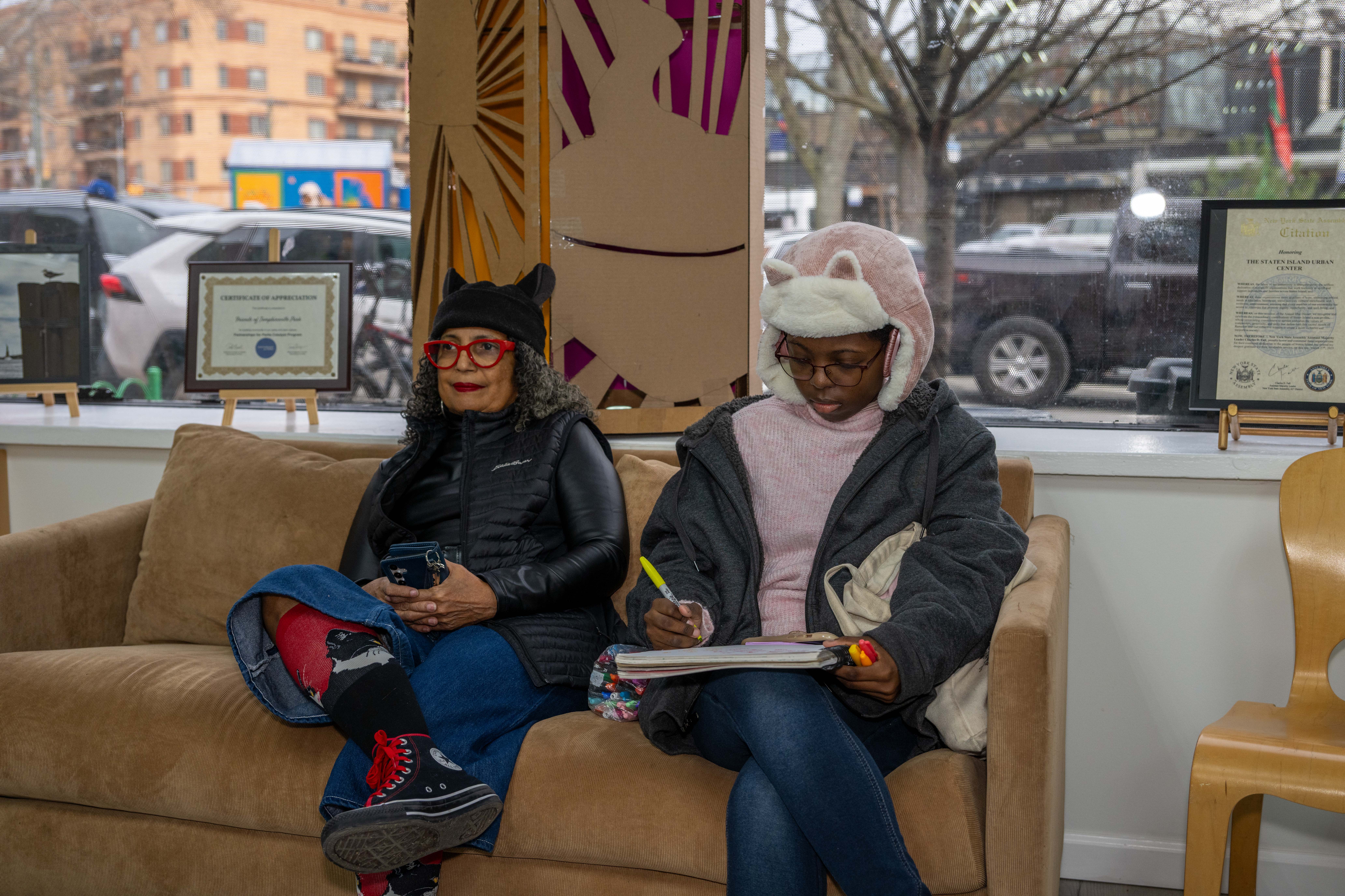 More than one hundred people turned out for the grand opening of the Staten Island Urban Center’s new storefront at 206 Bay Street in Tompkinsville on Saturday, December 6, 2025. (Owen Reiter for the Advance/SILive.com)