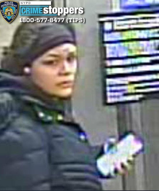 Cops recovered surveillance images of the woman at the MTA station and released the footage, asking the public for help in finding her. The woman is described as light-skinned and was last seen wearing a black jacket.