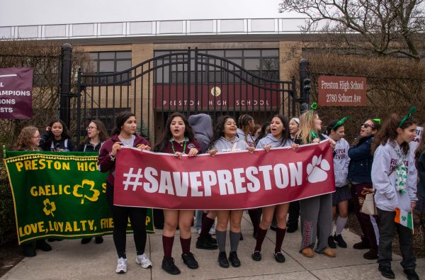 After hearing their school would permanently close at the end of the year, Preston High School students, alumnae, families and staff organized a campaign to save the school. In April the State Attorney General confirmed they were successful and Preston would remain open.