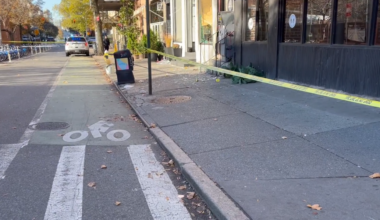 A smoke shop in the West Village had a possible Molotov cocktail thrown through its window early Wednesday morning.