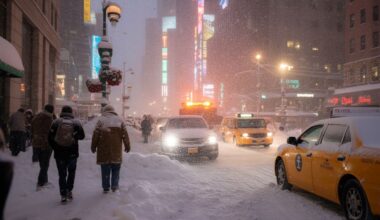 Snowstorm hits new york city and northeast us, disrupting holiday travel plans