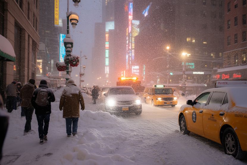 Snowstorm hits new york city and northeast us, disrupting holiday travel plans
