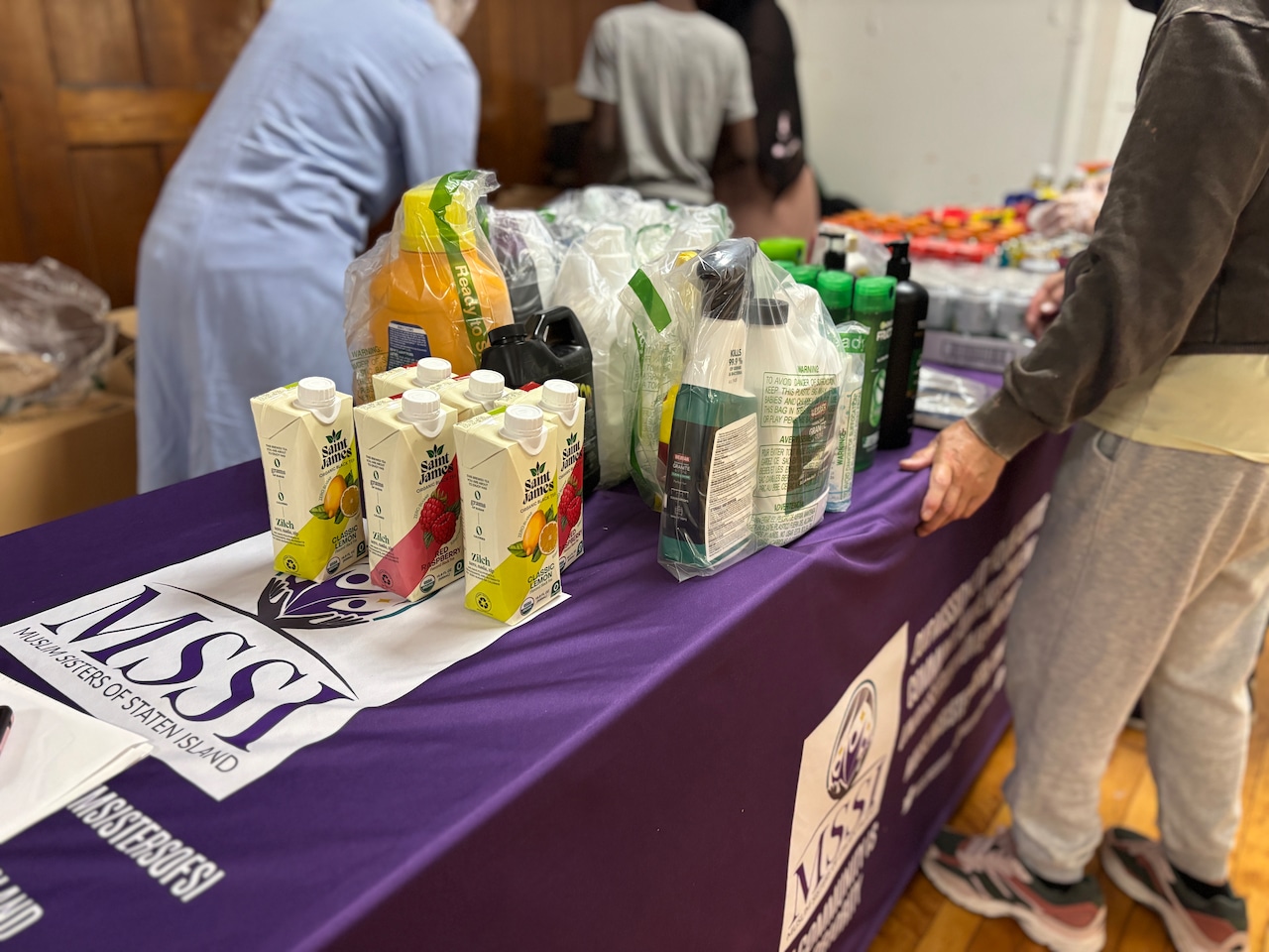 Lorna Wilson and food pantry