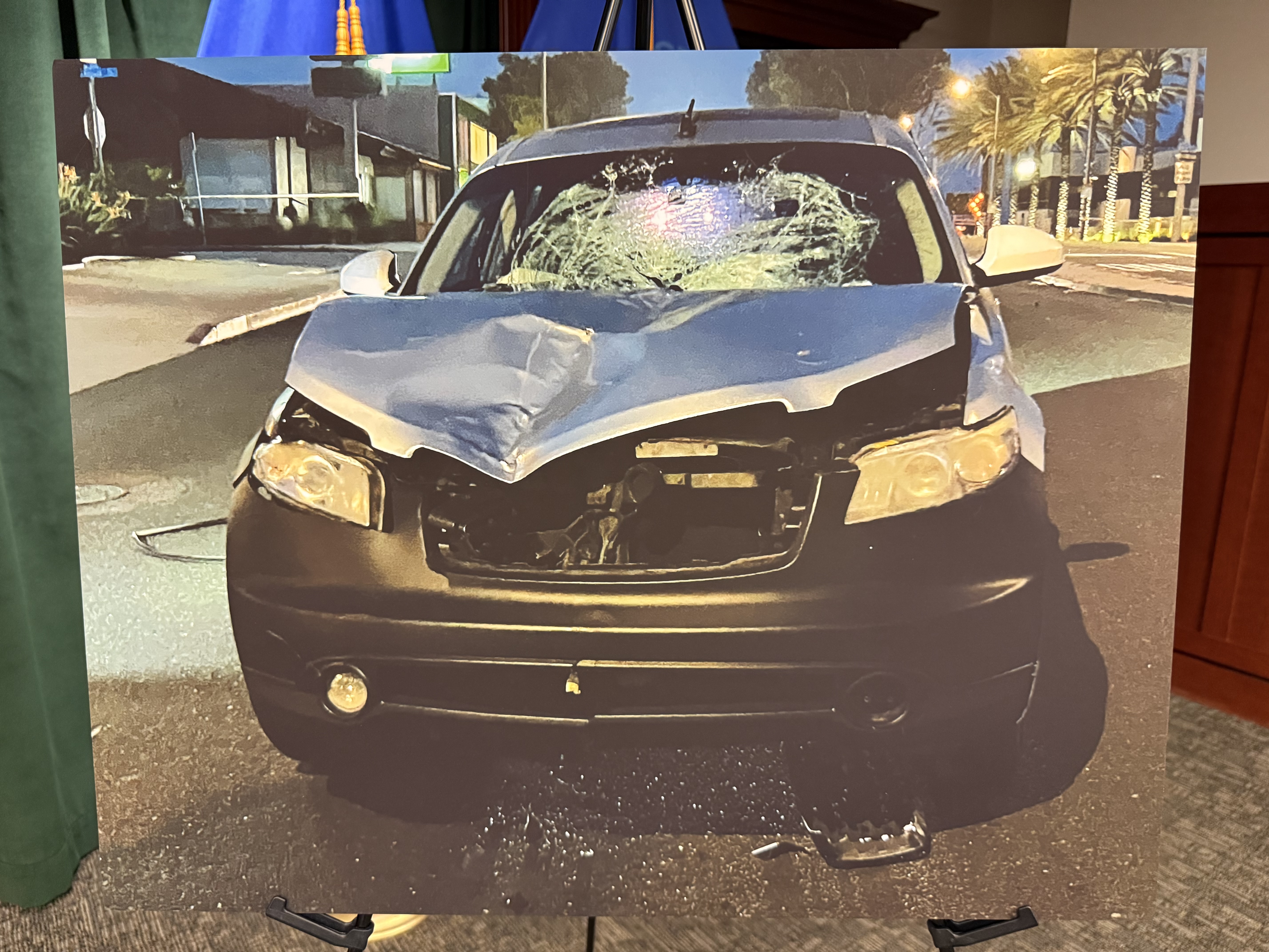 A SUV was allegedly driven by 33-year-old Jenia Resha Belt...