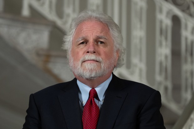 First Deputy Mayor Randy Mastro is pictured during a press conference at City Hall Friday, Aug. 22, 2025 in Manhattan, New York. (Barry Williams/ New York Daily News)