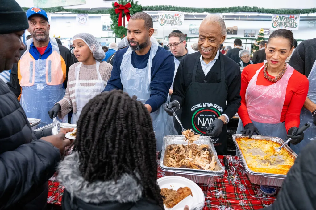 Good food and good feeling at Rev. Al Sharpton’s annual Christmas dinner in Harlem