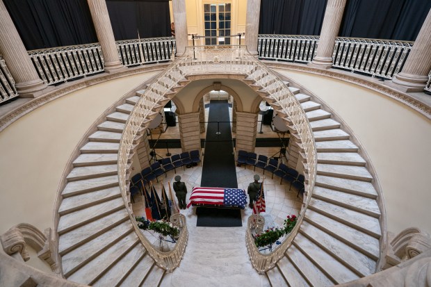 Congressman Charles Rangel lies in state at New York City Hall Thursday, June 12, 2025 in the Manhattan, New York. (Barry Williams/ New York Daily News)