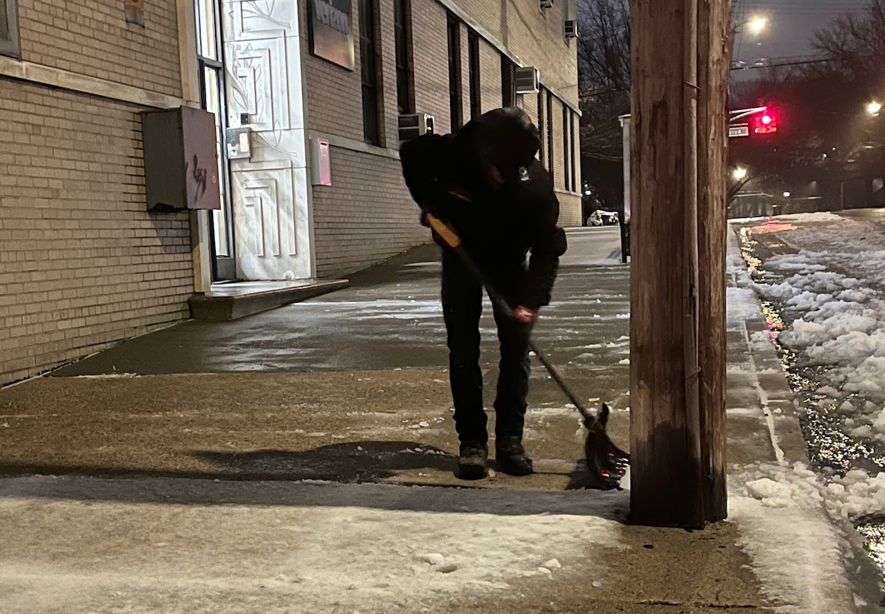 Snow coats Staten Island