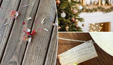 Vintage Christmas ornament had hidden notes inside