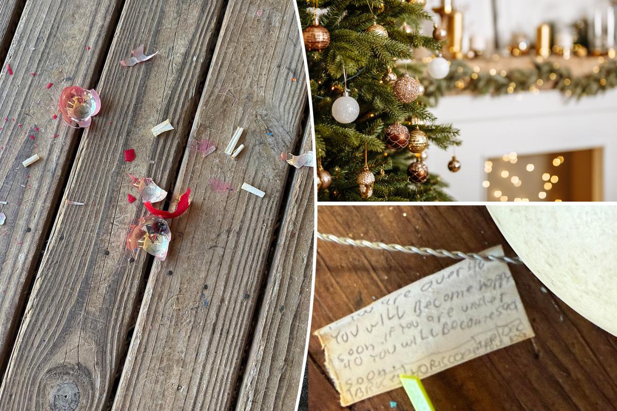 Vintage Christmas ornament had hidden notes inside