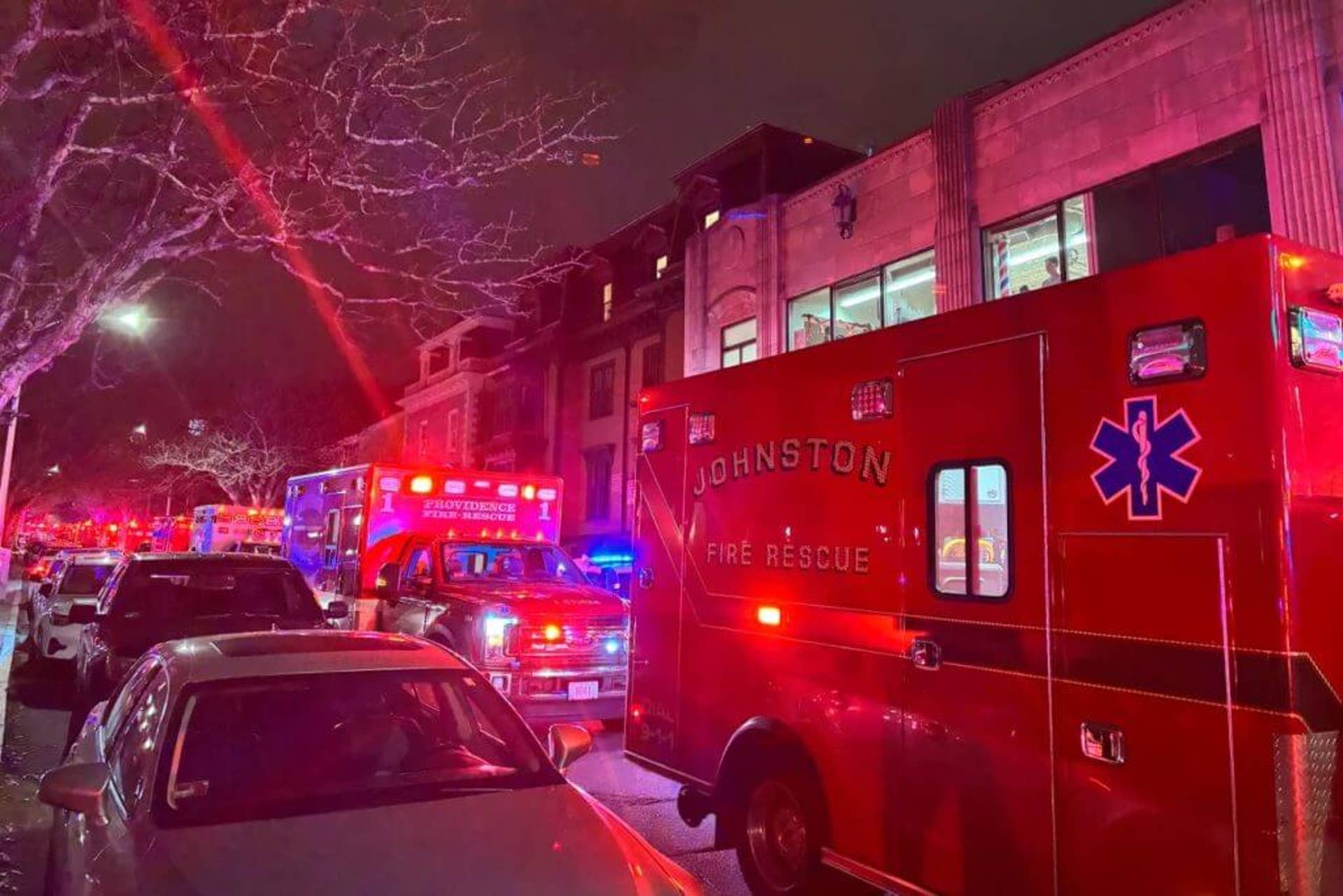 Police respond to an active shooter in the engineering building on the Brown University campus.