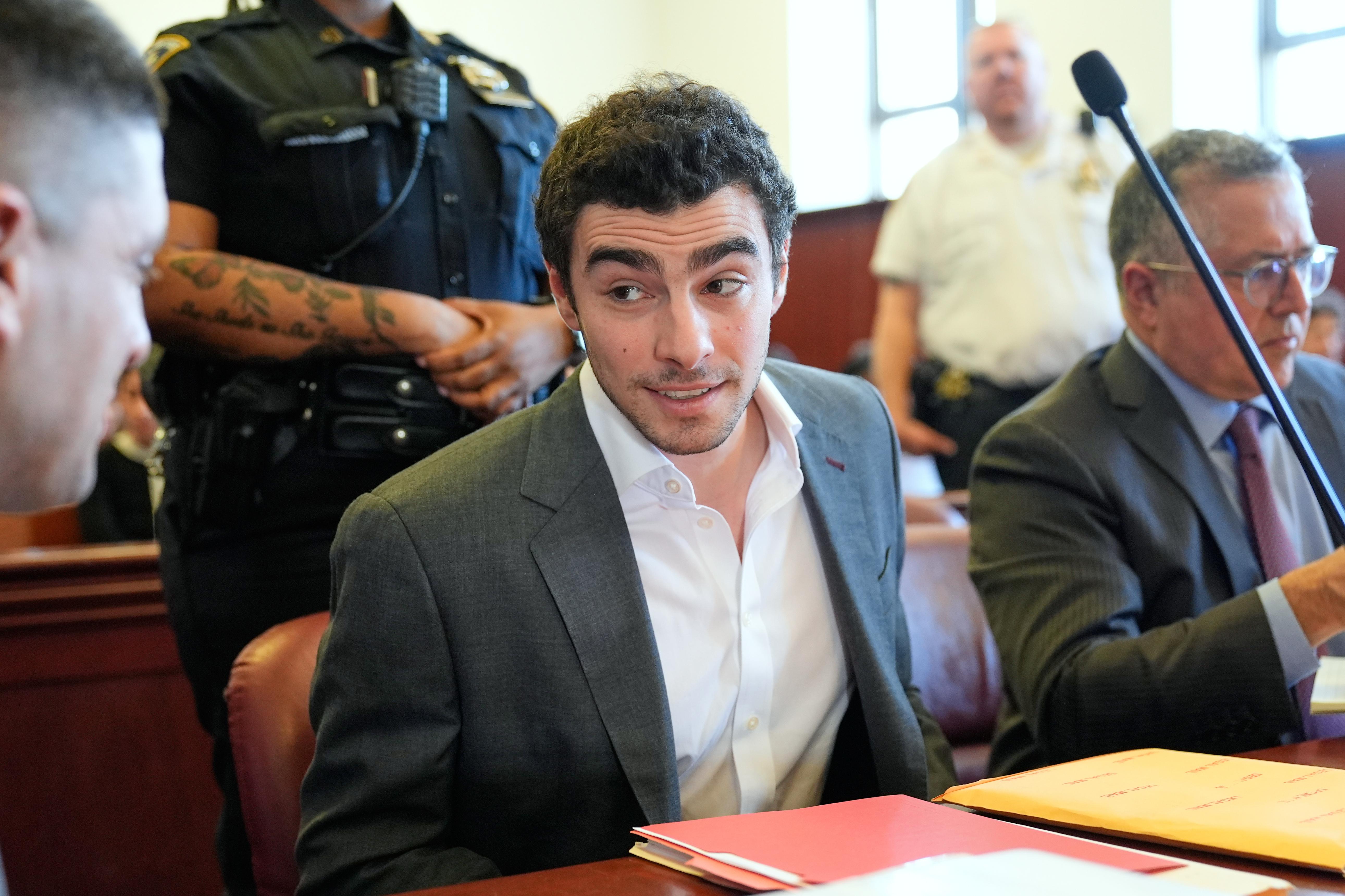 Luigi Mangione appears in Manhattan Criminal Court, Tuesday, Dec. 16,...