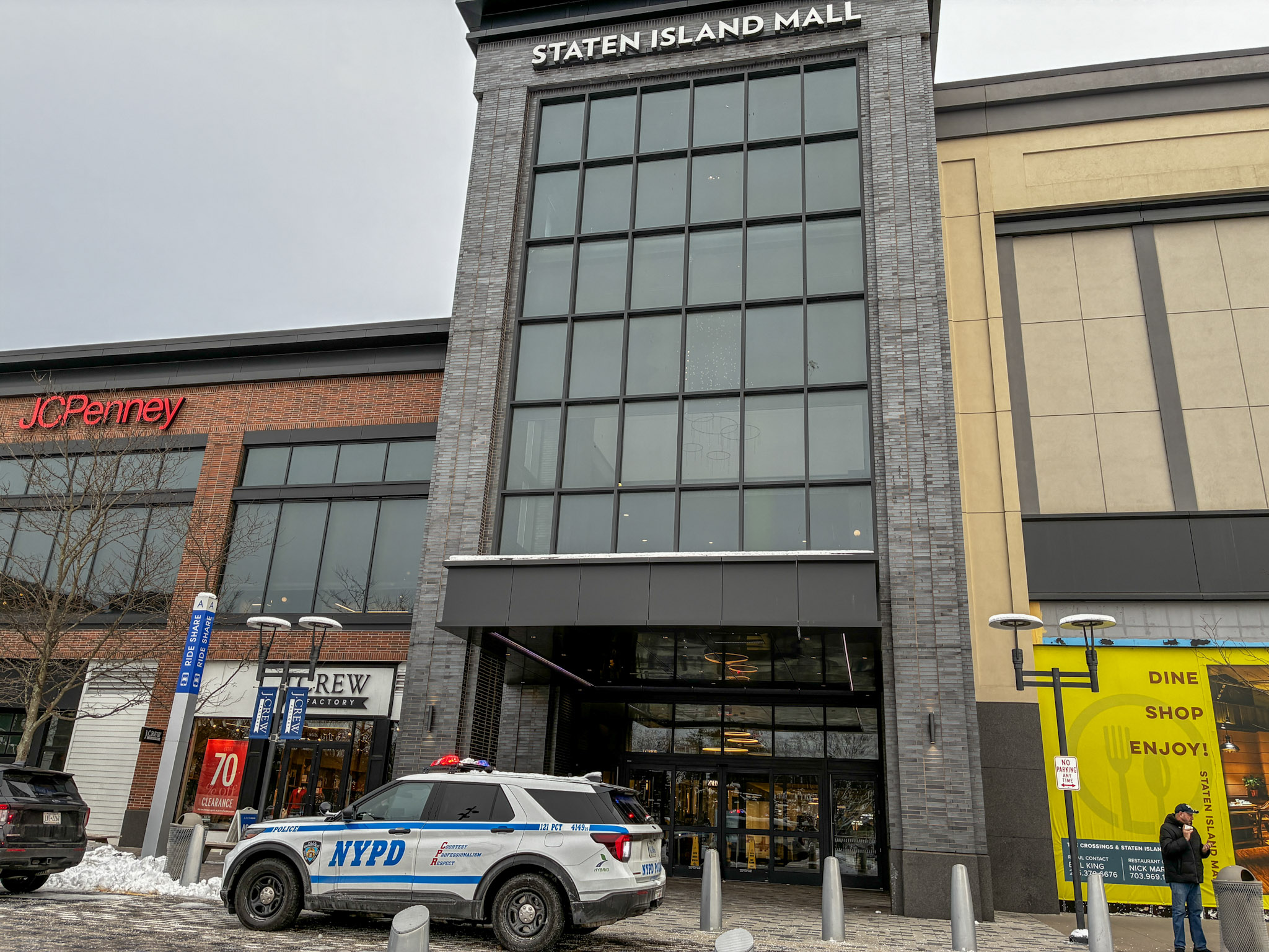 NYPD Assistant Chief Melissa Eger, the Staten Island borough commander, along with other members of the NYPD visited the Staten Island Mall in New Springville to speak with shopkeepers about the department's effort to reduce retail theft and overall crime in the mall during the holiday shopping season on Dec. 15, 2025.