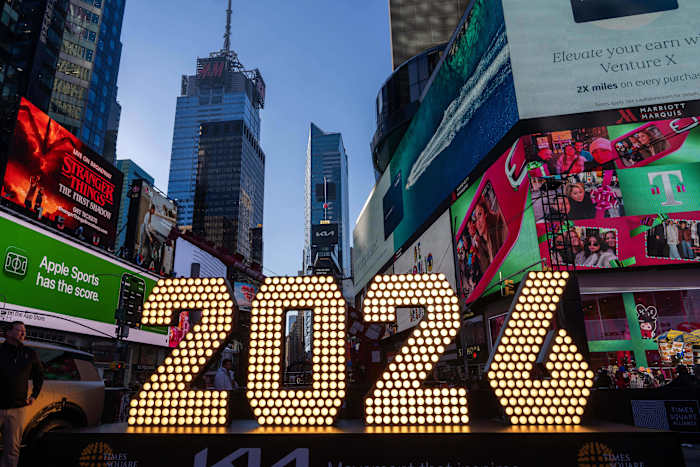 Times Square New Year’s Eve Ball Drop from New York City 2026