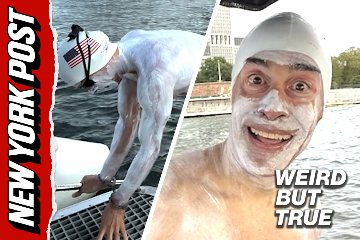 Why did this man swim in handcuffs around the island of Manhattan? | Weird But True (Video)