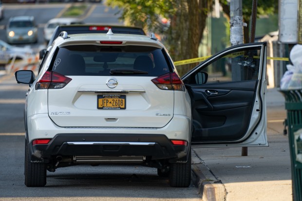 MS-13 gang members were linked to the Sept. 6, 2020 fatal shooting of Eric Monge as he sat near a parked car near his Queens home. (Theodore Parisienne for New York Daily News)