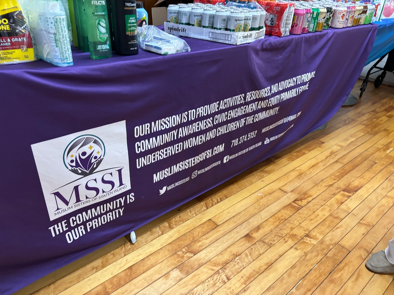 Lorna Wilson and food pantry