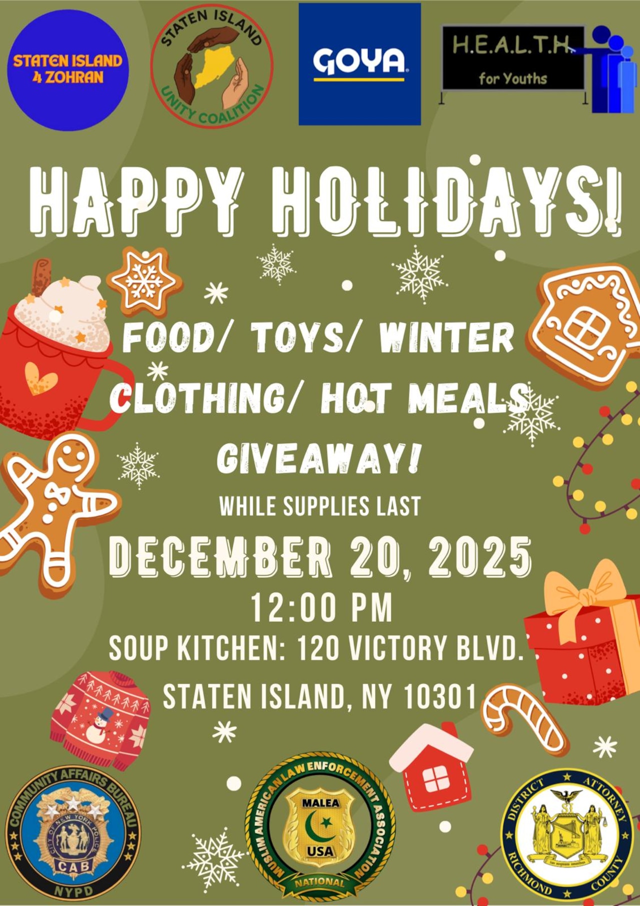 H.E.A.L.T.H for Youths announces two free holiday events