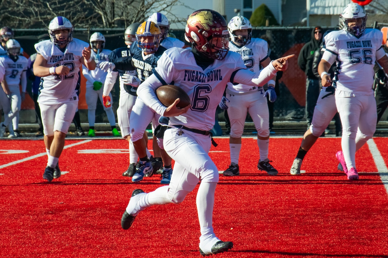 Players competed in the 43rd Annual Fred Fugazzi Senior Bowl at Moore Catholic High School