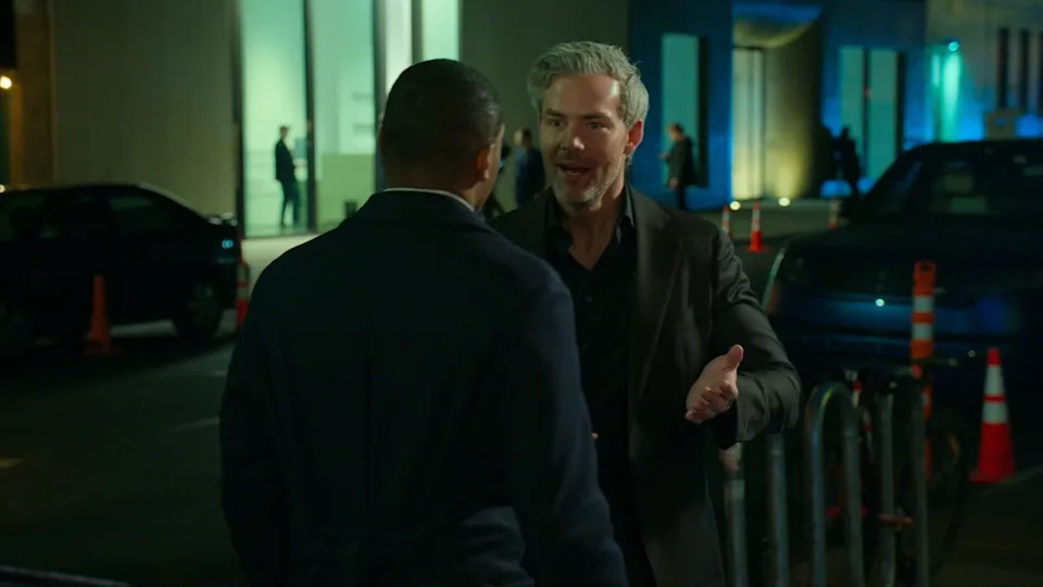 "Owning Manhattan" stars Jordan March and Ryan Serhant are attempting to "work" through their very real off-screen drama as their once-unbreakable partnership teeters on the edge of a potential "nine-figure lawsuit." <span class="image-credit">(Netflix)</span>