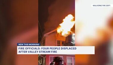 Four people displaced after Valley Stream fire