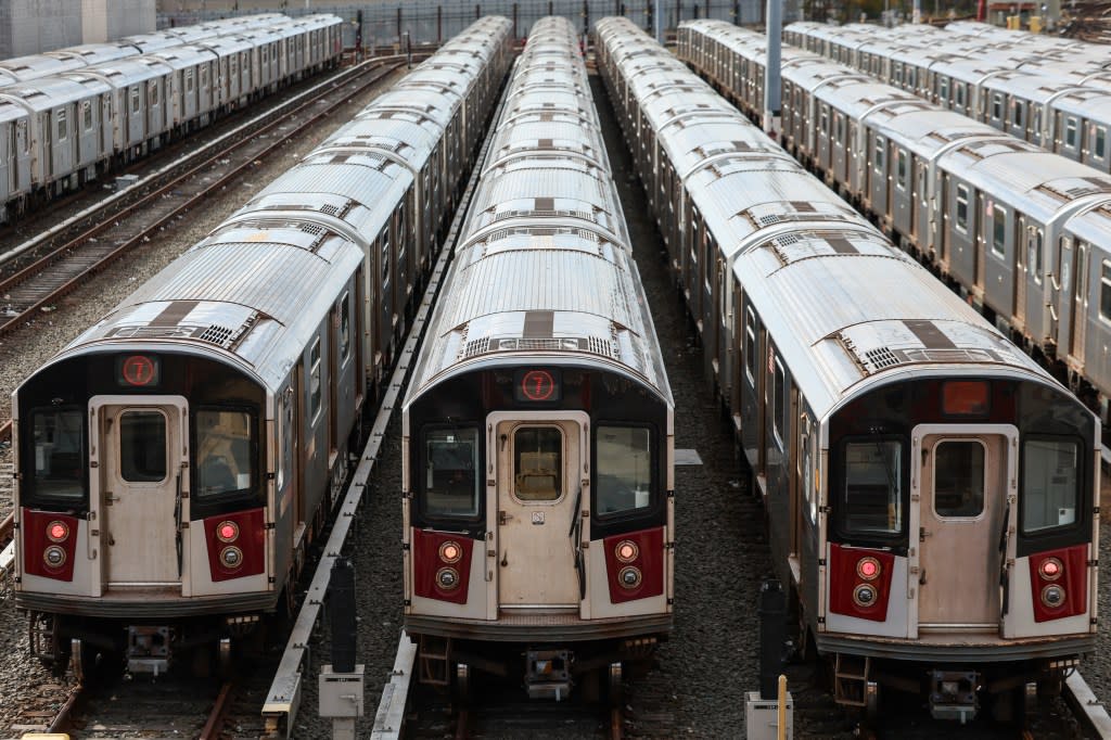 The MTA head said the track swap will help keep trains running on time. REUTERS
