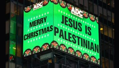Times Square billboard proclaiming ‘Jesus is Palestinian’ slammed by holiday tourists