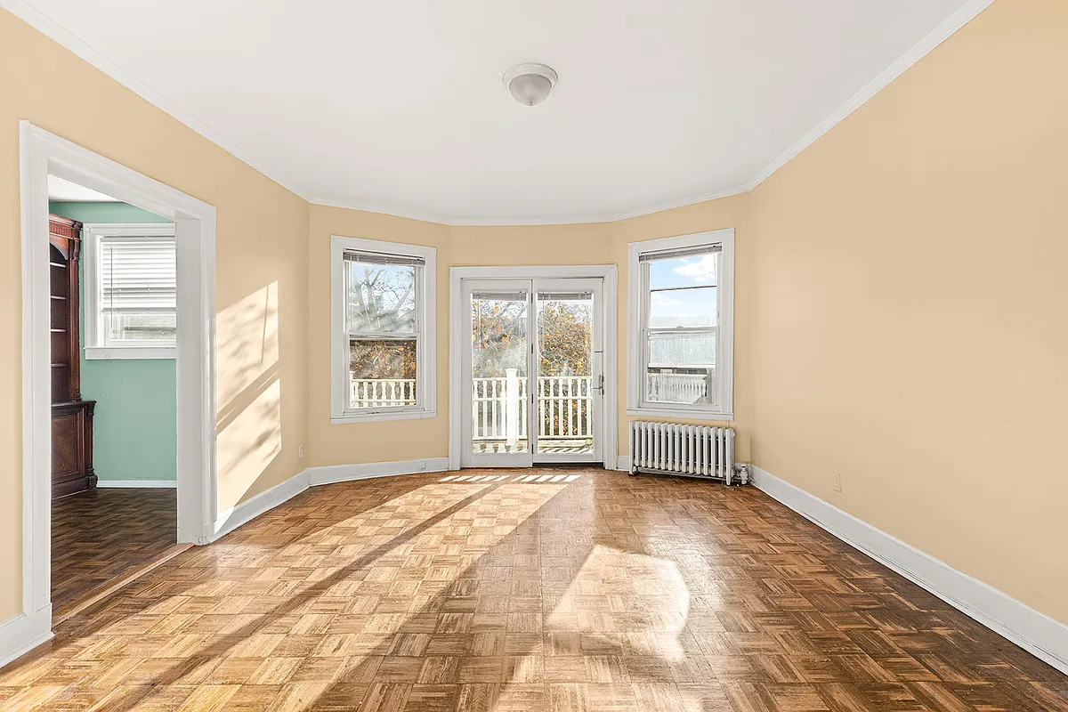 room with wood floor