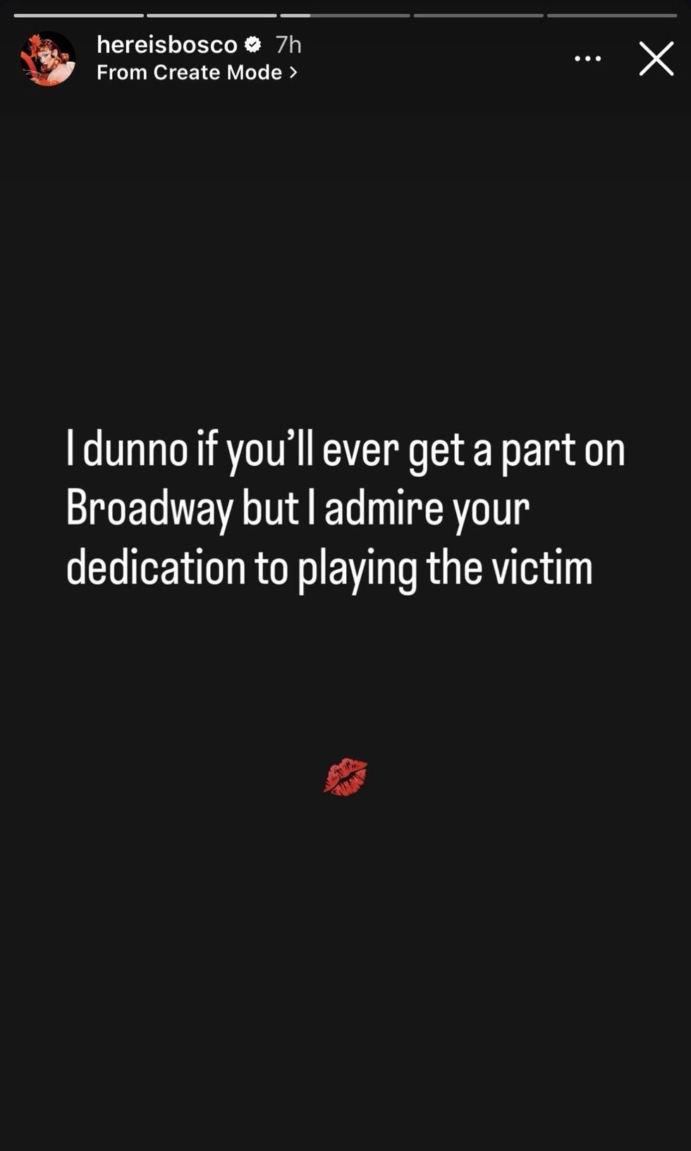Bosco shares cryptic Instagram Story that seems to address the drama involving Ginger Minj and the queens of RuPaul's Drag Race All Stars season 10