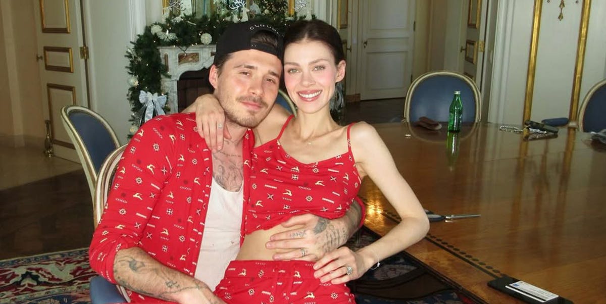 Brooklyn and Nicola Peltz Beckham Match in Christmas Pajamas