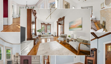 collage of interiors of homes for sale