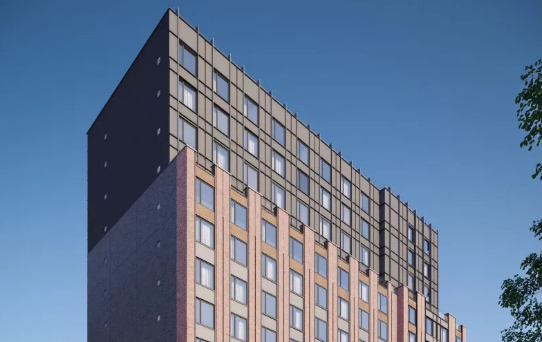 rendering of a multi-story building