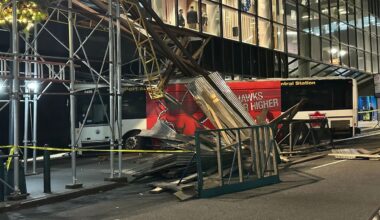 Authorities have not yet said what caused the crash. (Spectrum News NY1/Louis Finley)