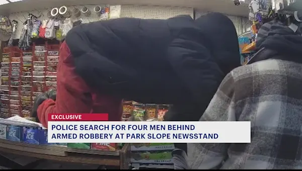 4 suspects sought in Park Slope news stand armed robbery