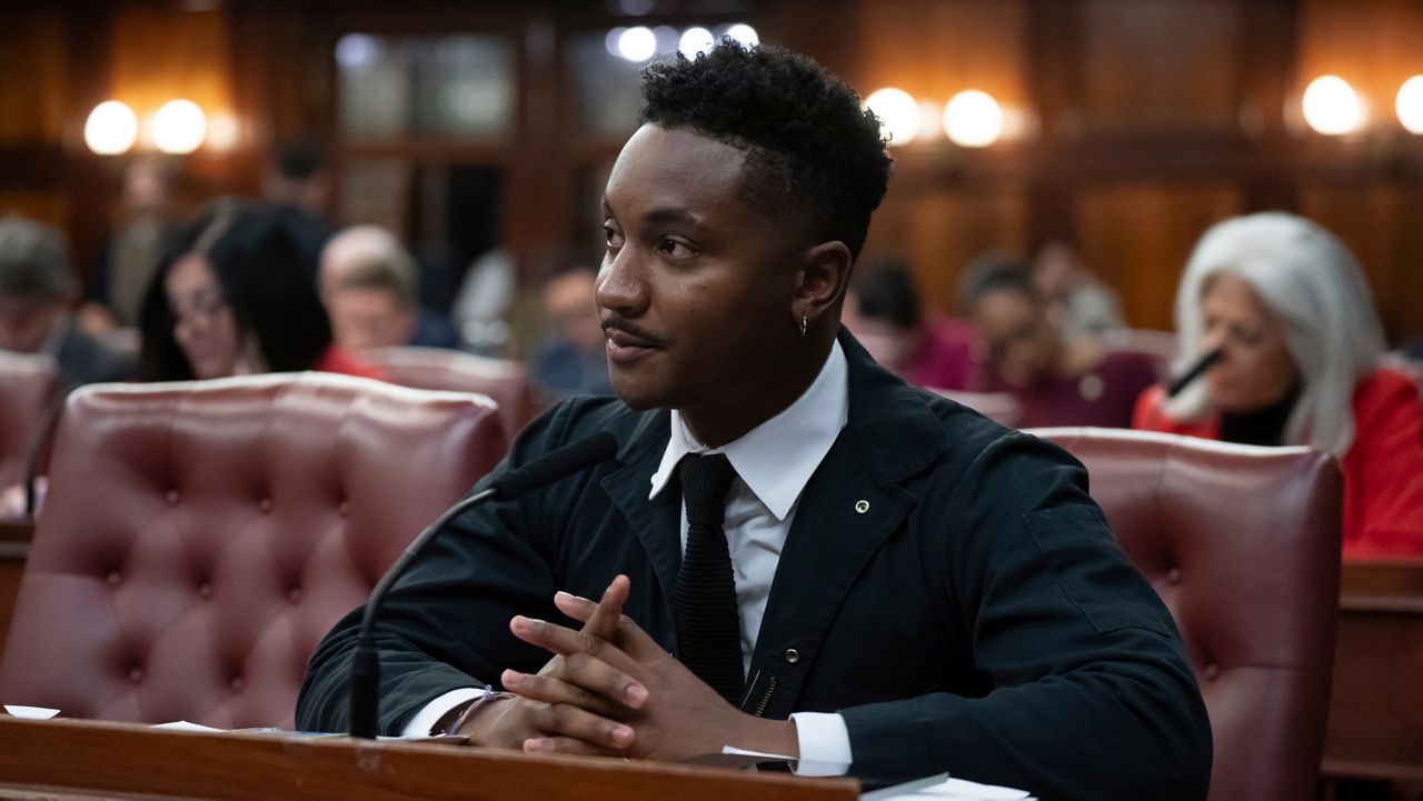 Councilmember Chi Ossé rejoined the DSA this summer after dropping his membership in 2020. (AP Photo/Adam Gray)