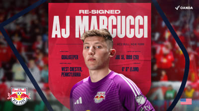 Red Bull New York Re-Signs Goalkeeper A.J. Marcucci