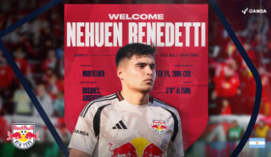 Red Bull New York Completes Transfer of Midfielder Nehuen Benedetti from Club Estudiantes de la Plata