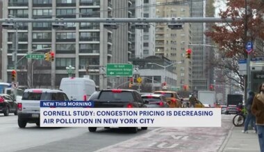 Congestion pricing linked to lower air pollution across New York City