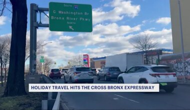 Holiday travel hits the Cross Bronx Expressway