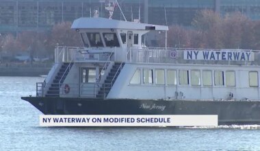 NY Waterway service on modified schedule for the New Year
