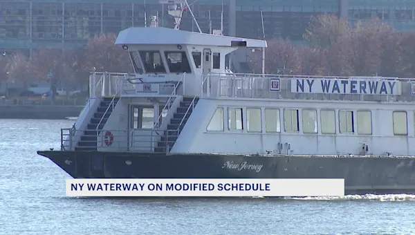 NY Waterway service on modified schedule for the New Year